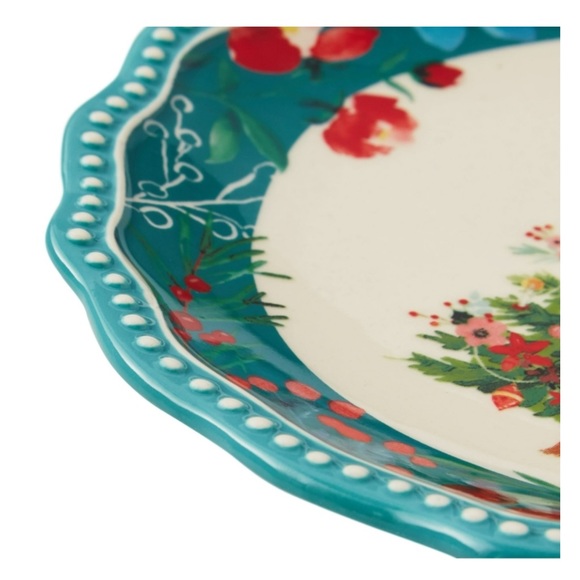 NWT 3 Pioneer Woman Wishful Winter Tree Appetizer Plates - Picture 4 of 9